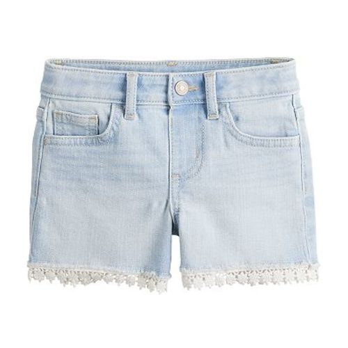 Baby & Toddler Girl Jumping Beans® Mid-Rise Embellished Denim Shorts