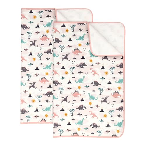 2 Pcak Baby & Kids Waterproof Pee Pad 31"x39" Dino Bed Wetting Pad | Toddlers, Reusable Machine Washable Mattress Protector, Unisex
