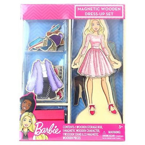 Barbie Wooden Magnetic Dress Up Doll