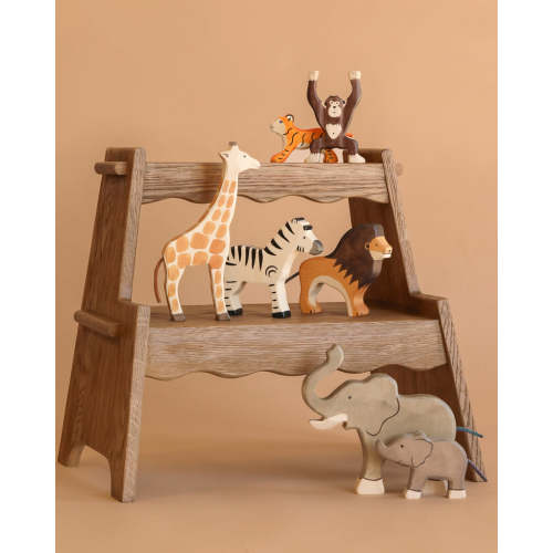 Holztiger Handmade Wooden Safari Animals Set