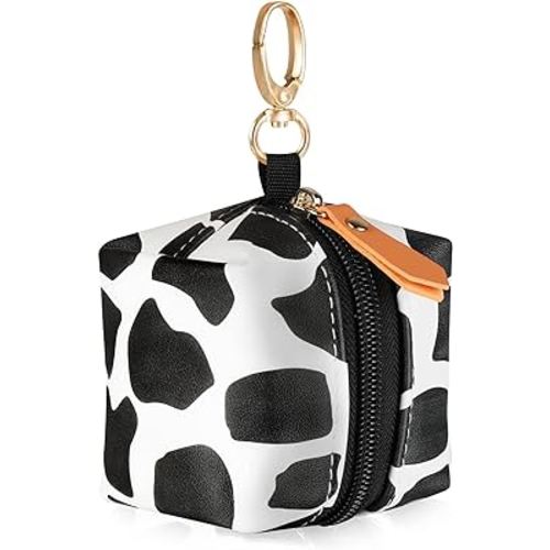 Baby Pacifier Case with Clip, Baby Pacifier Holder Pouch Box for Diaper Bag, Holds 2 Pacifiers for Travel Outdoor Activities, Small Baby Utensils,Black Stone