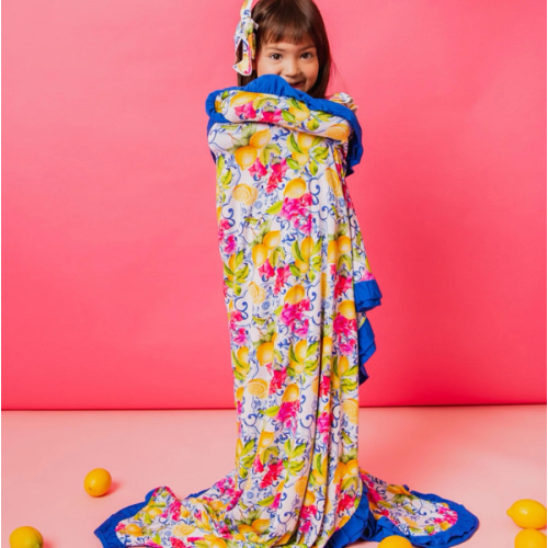 Carpe Lemon Ruffle Bum Bum Blanket