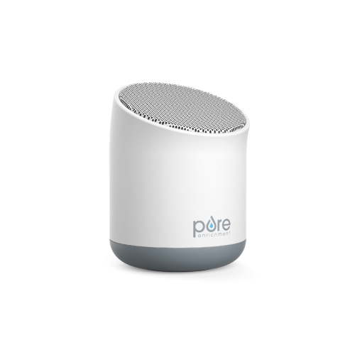 Pure Enrichment WAVE Mini Travel Sound Machine - 6 Soothing Sounds Including White Noise, Seamless Loop Audio, Rechargeable Battery, 48 Hour Run Time, Optional Timer, and Storage Bag