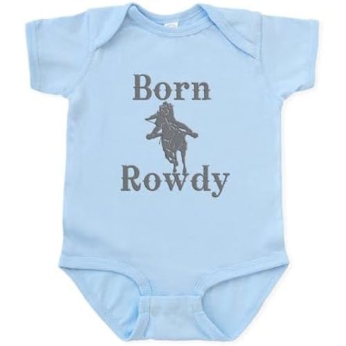 CafePress Born Rowdy Logo Infant Bodysuit Cute Infant Bodysuit Baby Romper