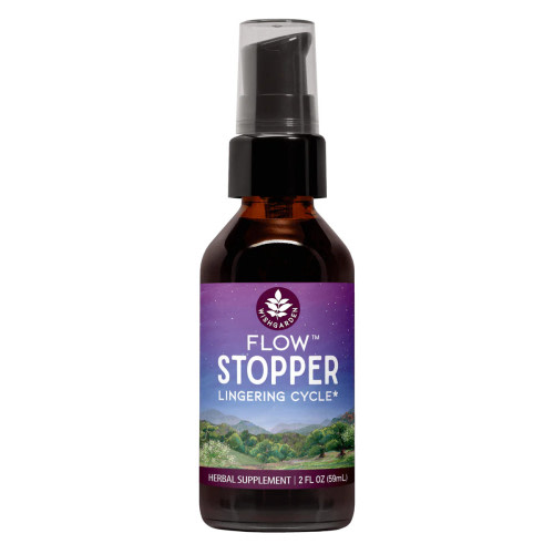 Flow Stopper Lingering Cycle Herbal Supplement by Wishgarden, 2oz. | In His Hands