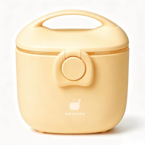 Termichy Baby Formula Dispenser On the Go: Portable Container with Scoop | Stores Up to 8.8oz (250g) - Airtight Seal Keeps Powder Fresh - Travel Formula Container to Go with Carry Handle