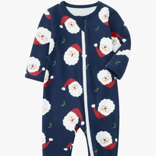 O2 BABY Baby Boys Girls Organic Cotton Zip-Front Sleeper Pajamas, Footed Sleep 'n Play