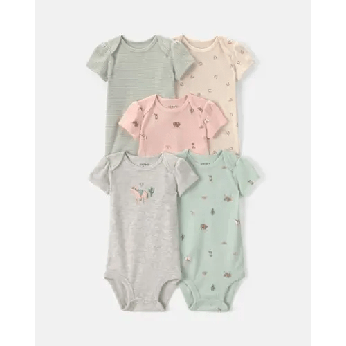 Baby Girl 5-Pack Western Multipack Bodysuits | Carter's