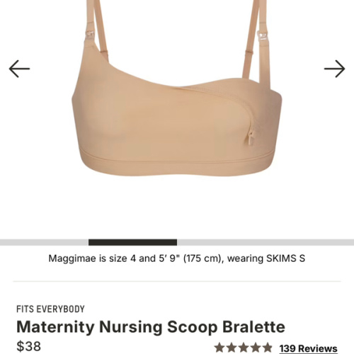 FITS EVERYBODY MATERNITY NURSING SCOOP BRALETTE | CLAY | SKIMS