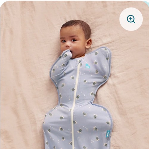 Swaddle Up™ 1.0 TOG Cotton Mist Blue Turtally