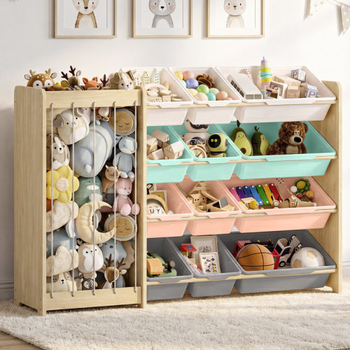 Wayfair Toy storage cabinet, equipped with 12 storage compartments. Soft toy storage cabinet, suitable for children's rooms, baby rooms or bedrooms & Reviews | Wayfair