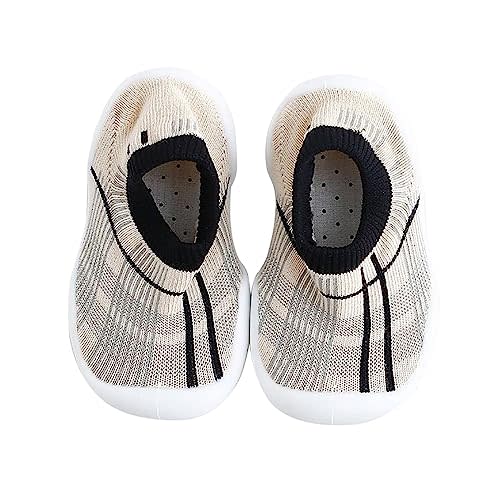 FABRST Unisex Baby Girls Boys Slipper Socks Shoes, Non-Slip Rubber Sole Toddler House Floor Slipper Crib Shoes