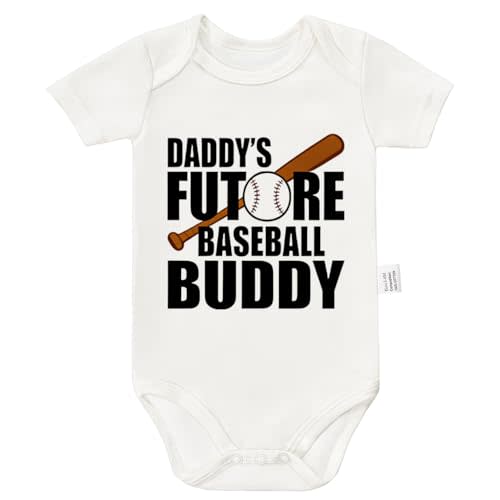 Daddy's Future Soccer Buddy Bodysuit, Gender Neutral Baby Clothes, Funny Infant Fashion Short Sleeve Sports Suit
