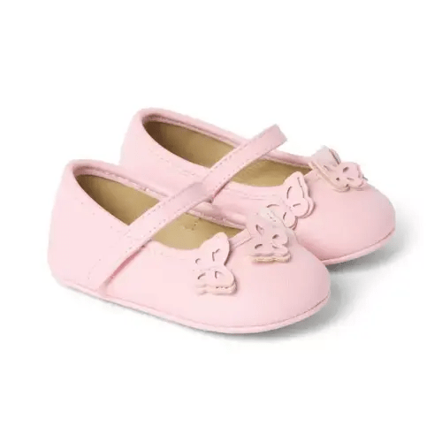 Baby Crushed Rose Baby Butterfly Ballet Flat by Janie and Jack