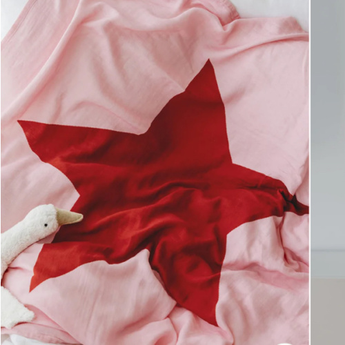 Muslin Swaddle - Red Star