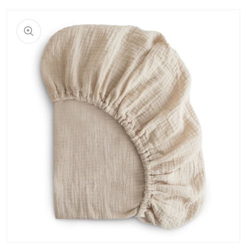 Mushie Extra Soft Muslin Crib Sheet