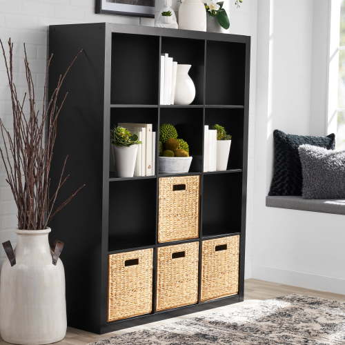 Better Homes & Gardens 12 Cube Storage Organizer, Solid Black