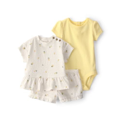 Carter's baby-girls 3-Piece Short Set