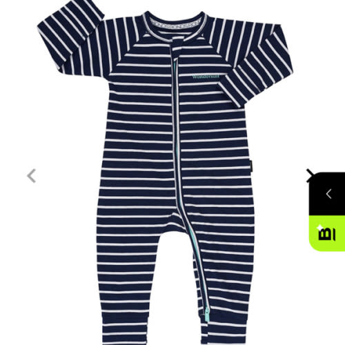 BONDS Zip Wondersuit | BZDYA | Black Sea & White