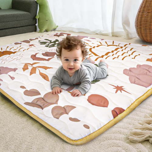Beavtaens Baby Play Mat for Floor 71x59 Inches, Super Soft Foam for Ages 0-4