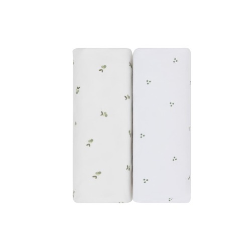 Baby Fitted Waterproof Bassinet Sheet 2 Pack