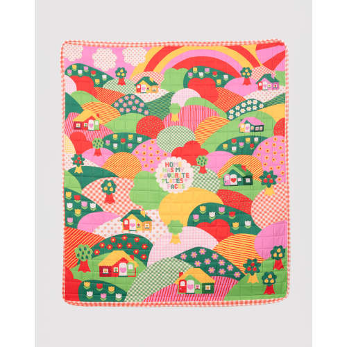 Quilted Blanket – Favorite Places and Faces | Cozy Throw Blanket | ban.do