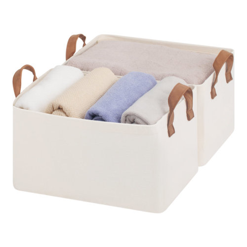 StorageWorks Storage Bins, Fabric Storage Bins for Shelves, Closet Baskets and Bins with Handles & Reviews | Wayfair