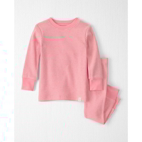 Baby Girl 2-Piece Organic Cotton Ribbed Pajama Set in Stripes - Little Planet | Carter's