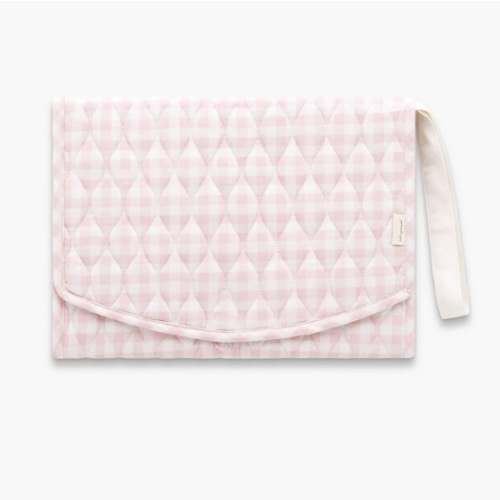 Portable Changing Pad - Pink Gingham