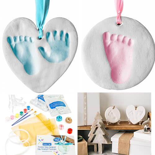 Bubzi Co Keepsake Ornament Baby Hand and Footprint Kit Newborn Keepsake Ornament for Personalized Gifts and Nursery Decor Handprint Kit for Girls and Boys