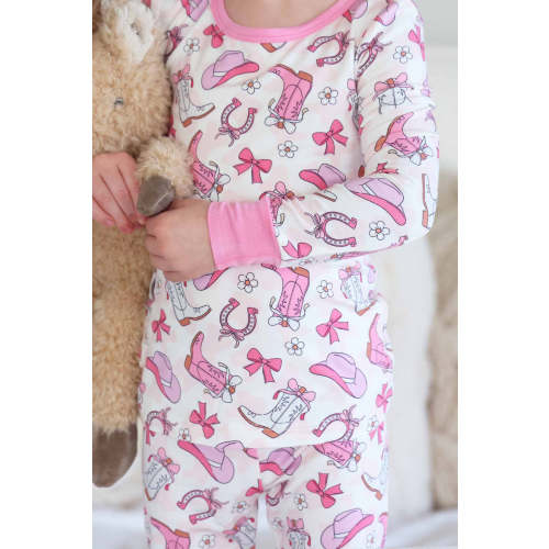 Rodeo Dreams Two Piece Pajama Set | Pink