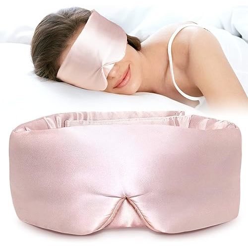 LitBear Silk Sleep Mask (Pink)