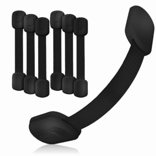 Baby Proof Me | Adjustable Safety Strap - Black - 6 Pack