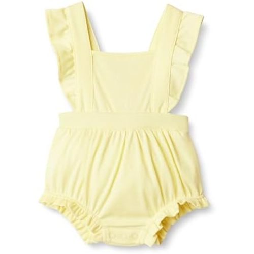 Amazon Essentials x Sofia Grainge Baby Girls' Cotton Sleeveless Romper with Ruffles