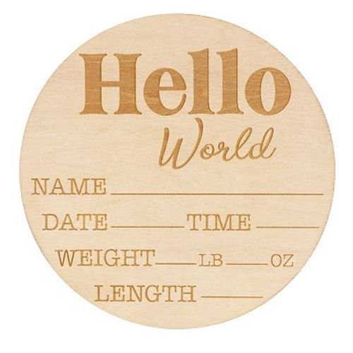 Baby Just Born® Baby Birth Announcement Board
