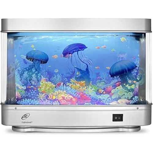 Lightahead Artificial Jellyfish Decorative Sensory Aquarium LED Lamp Virtual Ocean in Motion Night Light Decoration