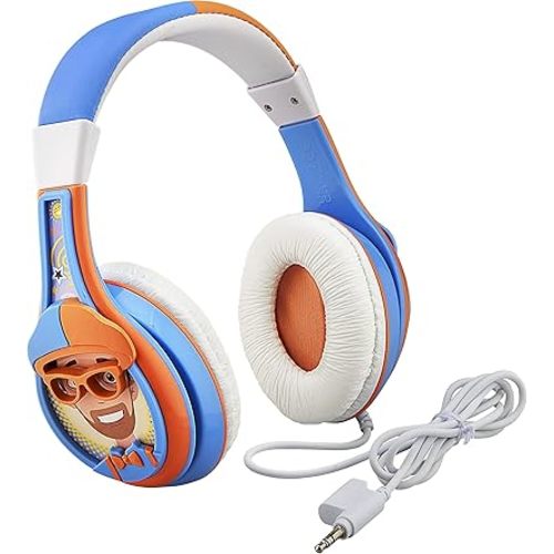 Blippi Kids Headphones with 3.5mm Audio Jack, Wired Headphones for School, Home or Travel (Blippi)