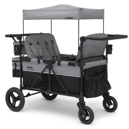 Delta Children Jeep Wrangler Deluxe 4 Seater Stroller Wagon by Delta Children & Reviews | Wayfair