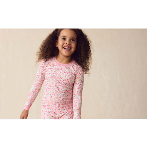 LAKE | Baby | Pima Cotton Pajamas | Rosewater Vivian Floral Baby Sleeper
