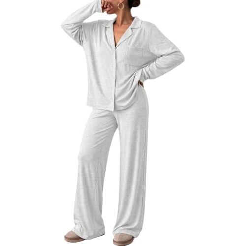 Trendy Queen Women Pajamas Set Sleepwear Fall 2 Piece Soft Lounge Pjs