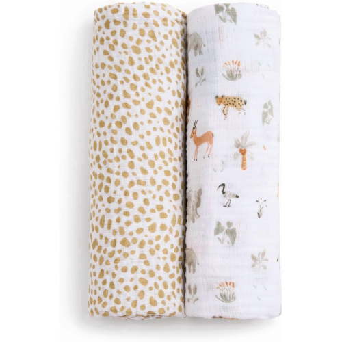 aden + anais essentials cotton muslin swaddle blanket 2 pack