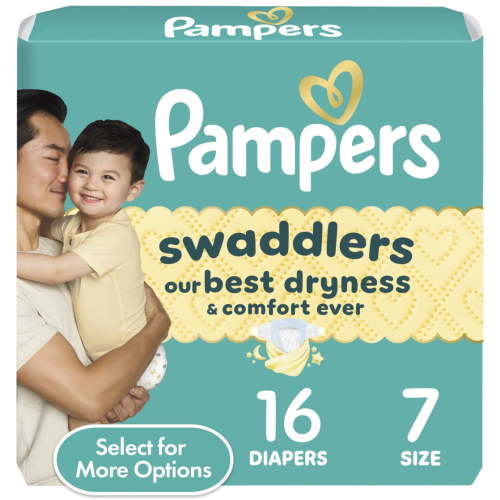 Pampers Swaddlers Diapers, Size S7, 16 Count (Select for More Options)