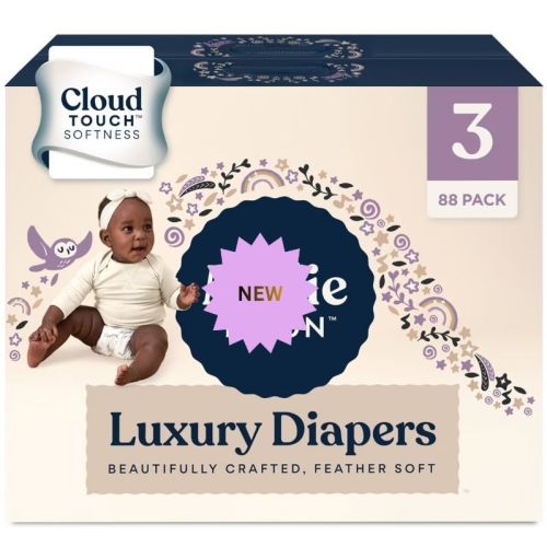 New~Millie~Moon Lux~URY Diapers – Ultra Soft CloudTouch Diapers with 12 Hour Absorbency (Size3-88Count)