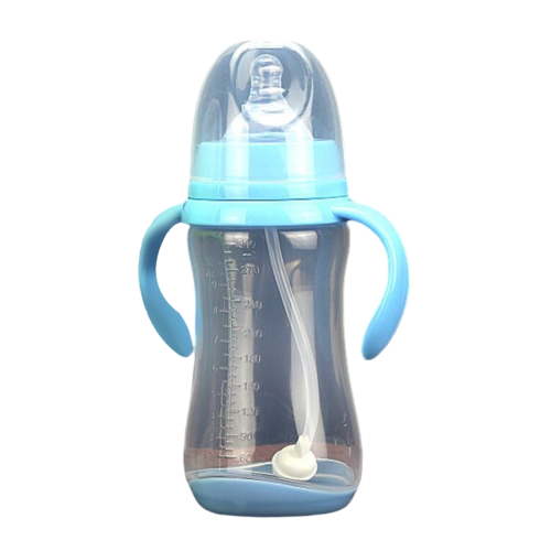 Clearance! Nomeni Sippy Cups 300Ml Wide Caliber Pp Baby Bottle with Handle Anti Drop Anti Flatulence Plastic Baby Bottle Glass&Bottle