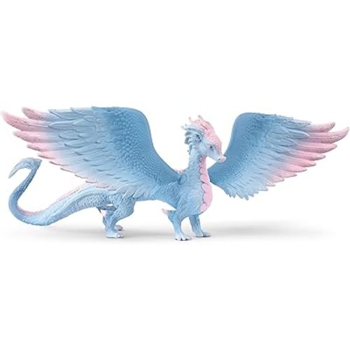 schleich Bayala - 13” Crystal Dragon Toy with Movable Wings - Fantasy Creature with Glittering Body and Tail - Fairy Dragon Figurine for Imaginative Play for Girls and Boys - Kids Ages 5+ | 70833