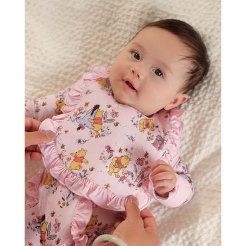 Disney Winnie The Pooh Garden Adventures Ruffle Bib | Little Sleepies