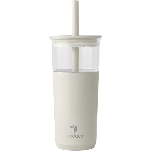 REDUCE Aspen - 20oz Vacuum Insulated Glass Tumbler - Extra Wide Straw & Lid