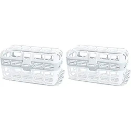 Munchkin Dishwasher Basket, High Capacity | 2 Pack | Grey
