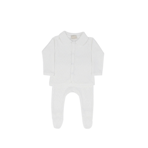 Set Welcome Holey Collar White · Minicoton