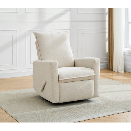 Latitude Run® Boucle Glider Swivel Recliner